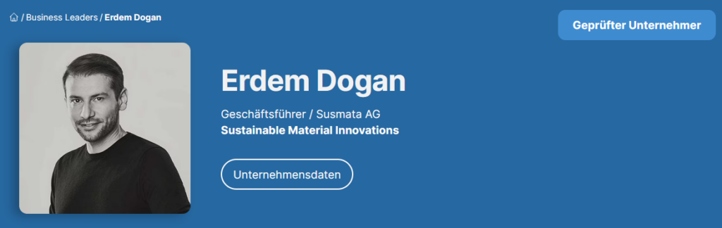 Erdem Dogan - Geschäftsführer / Susmata AG / Business-Leaders